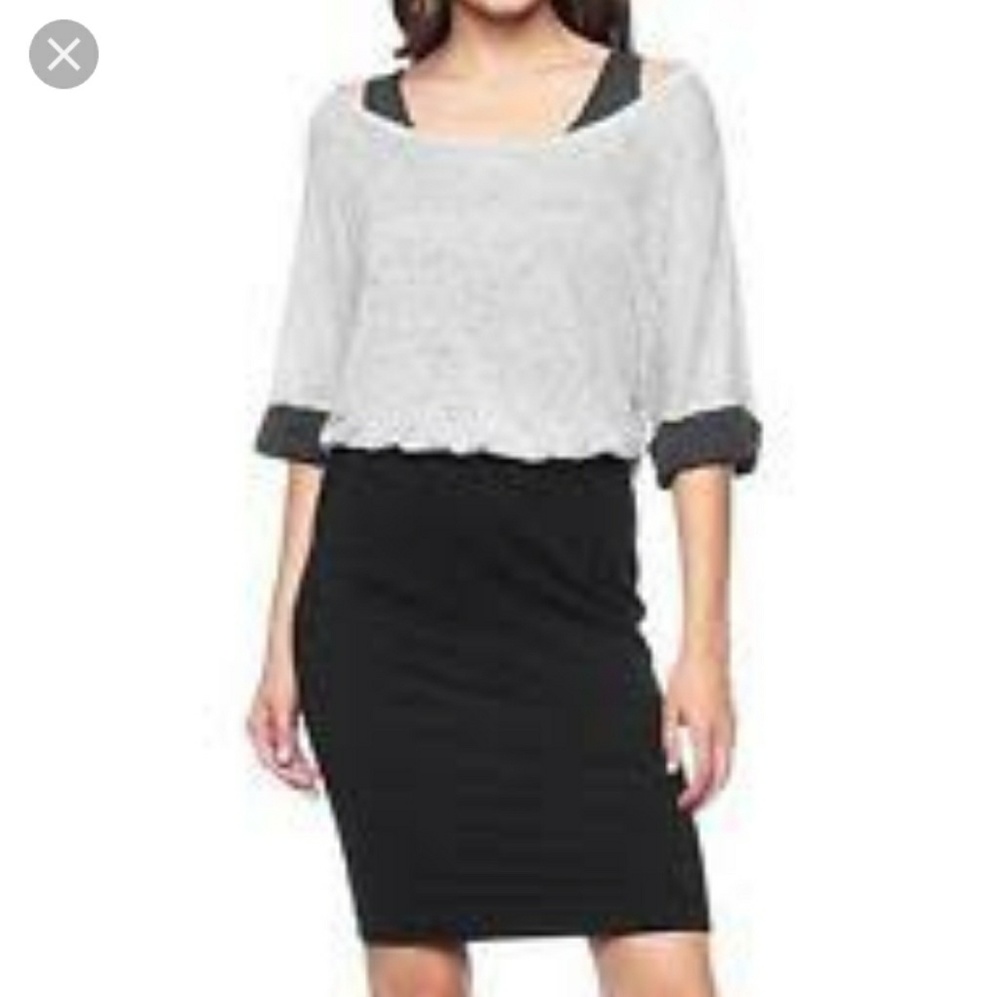 Splendid Speckled Melange Blouson Dress